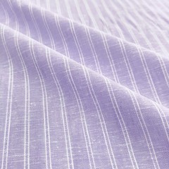 Lilac Stripes Cotton Linen Summer Clothing Dressmaking Fabric by Yard 58” Wide
