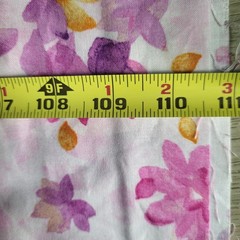 Studio 8 Quilting Treasures Fabric Watercolor Floral Lot 2 Pink Purple 109×43