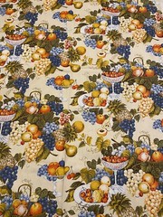 House N Home Fabrics & Draperies 1 1/2 yds Fruit Theme