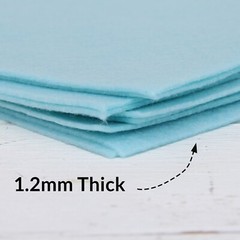 Premium Felt Roll – 12″ x 10yd – Lt. Aqua – Soft Wool-Like 1.2mm Thick