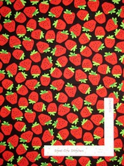 Fruit Strawberry Strawberries Cotton Fabric Benartex Kanvas Studio By The Yard