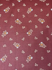 Kenmill Brown Orange Leaf Upholstery Fabric ~5 Yd x 54”-Autumn Fall Decor