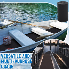 16In X 20Ft Black Boat Trailer Bunk Carpet with Adhesive, Marine
