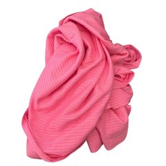 Bright Pink Ribbed Knit Fabric Soft Stretch Apparel Material 26 Inch Width