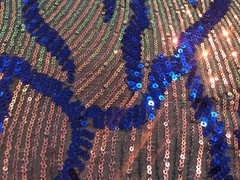 Pink Green Blue Black Multicolor 4way Stretch Sequins Fabric 50” Width 1 Yard