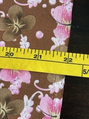Tina Givens For Westminster Fibers #TG03 Hibiscus Pink And Brown Flowers 7 Yards