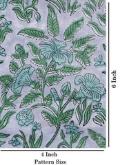 Indian Block Print By The Meter 100% Cotton Women Dress Craft Sewing Fabric Gray