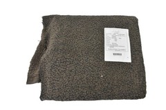 ONE Mario Sirtori Chenille Brown Leopard Animal Fabric 1.5M Made In Italy
