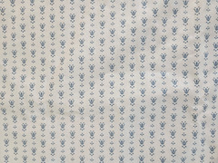 Vintage Blue Tulip Pennsylvania Dutch Quilting Polished Cotton Stanly King 22x8Y