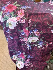cotton fabric Vintage DAISY KINGDOM #5107 – POPPY DAMASK (1993)-2.75 yds