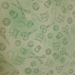 Exclusively Quilters Classic Cotton Sewing Notion Fabric Green 3yds – in 2 pcs