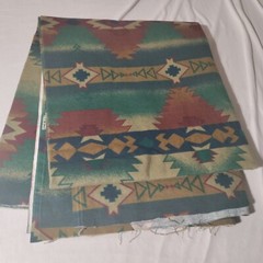 Cone Mills Chamois Flannel Fabric Southwestern Aztec Native Rare 59″ W x 72″ L