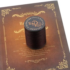 FANDOL 100% Natural Linen Thread Waxed for 0.55 millimeters, Coffee