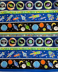 KANVAS – LIFTOFF #12607G-99 – STRIPE-MULTI BY GRETA LYNN- BY THE YARD