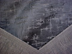 2-3/4Y Stout Adler Slate Blue Textured Velvet Drapery Upholstery Fabric