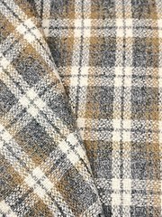 $38 for 2 Yards Real Wool (Flannel) Fabric Plaids Used for Jackets, Light Coats