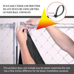 5′ 6′ 8′ Black Fence Windscreen Privacy Screen Shade Cover Fabric Mesh Garden