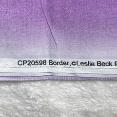 Leslie Beck Border Fabric Fairies Flowers Purple Springs Creative 2yds 34″ x 44