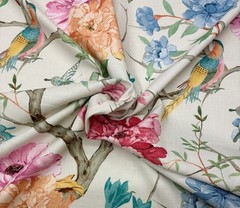 COVINGTON ELIANA GARDEN BIRD FLORAL BUTTERFLY MULTIPURPOSE FABRIC BY YARD 54″W