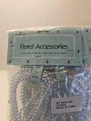 Wang’s International Floral Accessories 3 MM Pearls By The Yard Blue Pearl 12pk