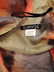 Twig& Arrow TIE DYE PRINT BROWN, BLUE, RED & GREEN Cover One Size