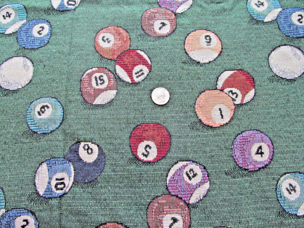 Pool Balls Uphostery / Tapestry Fabric 36″ x 60″