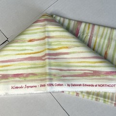 Northcott 2 Yds Fabric Watercolor Impressions #20490 Deborah Edwards #9020 Pink