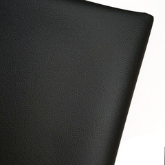 Black Faux Leather PU Leather Fabric 36″ X 54″ 1 Yard 0.8 Mm Thickness Synthetic