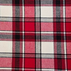 Robert Kaufman Tahoe Flannel Cranberry Plaid Fabric 100% Cotton 10 yd Piece