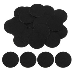 40Pcs Round Felt Circles 50mm (2″) Non-Woven Felt Fabric Sticker Black]