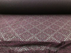 Embroidered Stretch Lace Apparel Fabric Sheer Diamond Mulberry Purple YY213