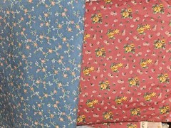 10+ Yards Different Floral Cotton Fabric 1 Yd Each Swiss Dot