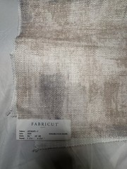 Fabricut Artscape-F Dove Designer Upholstery Fabric Sample 27” Neutral Abstract