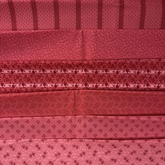 Reds/Pinks ~ 6 Cotton Fat Quarter Fabric Pieces~18″ x 22″~ Pepper Cory