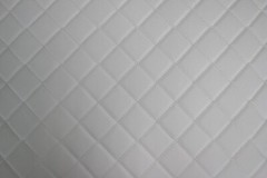 Single Diamond Quilted Vinyl Grain Faux Leather Upholstery Fabric Stitched 55″
