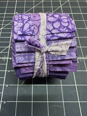 18 PC 2.5″ Jelly Roll Strips Die Cut Beautiful Mix, Purple bundle of joy