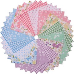 5×5” Cotton Quilting Fabric Bundle – Floral & Multi-Pattern Print