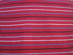 Stretch Knit Fabric Red White Blue Black Vintage 54″ x 48″ Thin Stripes