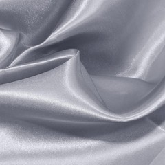 Charmeuse Satin Fabric by The Yard, 60 Inch Wide Silver Grey Satin Fabric Shi…
