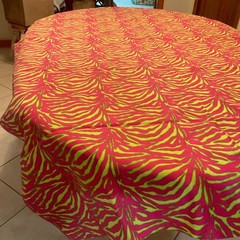 Vntg New Fabric “Crazy Zebra Pink & Misfits Green” #4780 Neon Pink/Lime Green