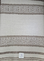 3 Yds Jasper Fabrics Indian Garden Stripe Brown 100% Acrylic 54″ Wide