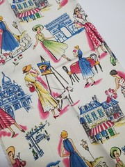 Michael Miller Fabric Cotton Canvas French Paris Ladies Fashion FAT QUARTER