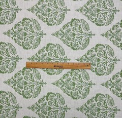 BALLARD DESIGNS SUNBRELLA RAMARA GREEN LEAF PERFORMANCE FABRIC BY YARD 54″W
