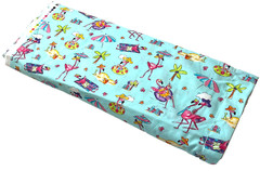 FLAMINGO BEACH Aqua Print Fabric 100% Cotton 8 Yard Bolt 45″ Width Vacation Fun