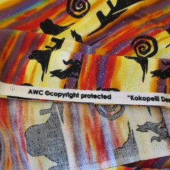Cotton Fabric Southwestern Colorful Kokopelli Desert Coyotes Sky 1yd 29″ x 44