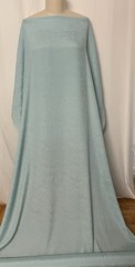 100% Silk Crinkled Crepe De Chine Light Teal Blue Fabric By The Yard 48″ Wide