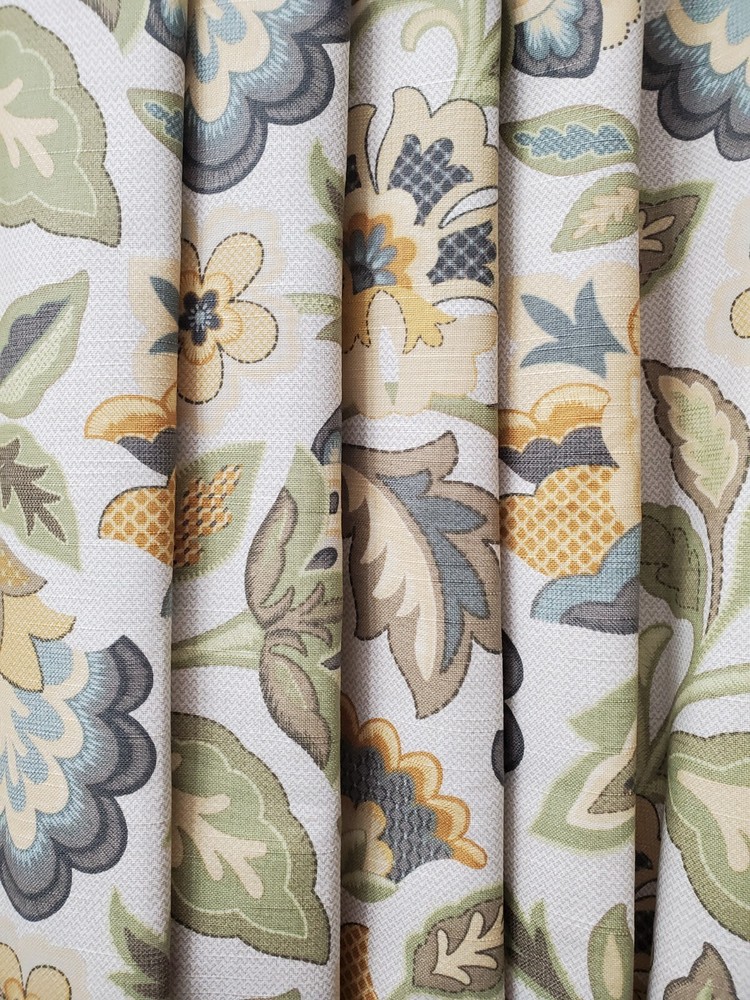Cotton Floral Linen Designer Fabric Decorative Printed Upholstery Home Décor