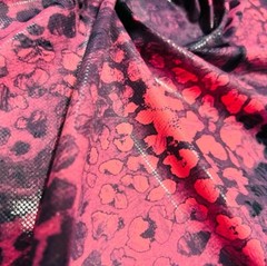 Spandex Fabric 4-Way Stretch Animal Print Snake Pink By The Yard for Swimwear