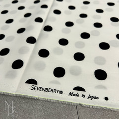 Sevenberry Polka Dot Cotton Fabric 2 Colors Made in Japan 110×100cm