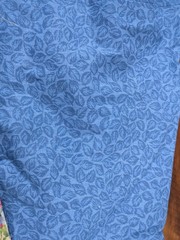 Lot of Fabric, floral, blue and white, 1lb 9oz